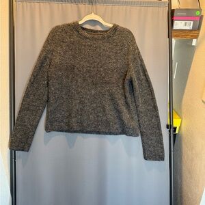 Cozy Gray Women's Sweater wool and alpaca